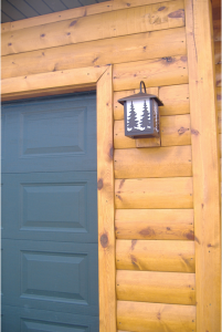 Railing and Log Siding
